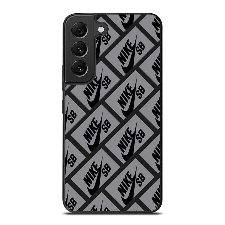 NIKE SB SKATEBOARD BOX PATTERN GREY Samsung Galaxy S22 Plus Case Cover