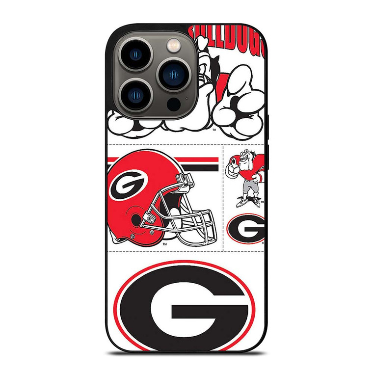 GEORGIA BULLDOGS STICKER COLLECTION iPhone 13 Pro Case Cover