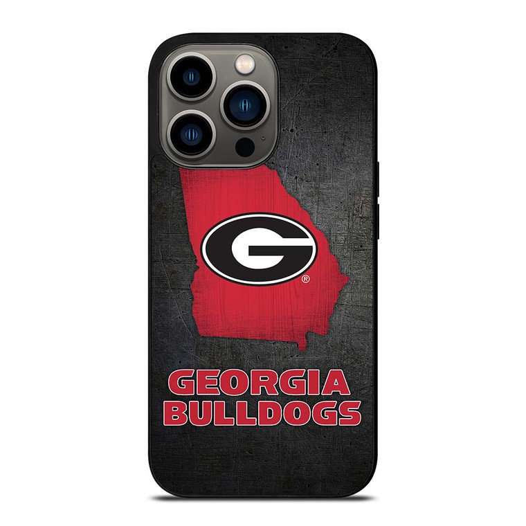 GEORGIA BULLDOGS SYMBOL METAL iPhone 13 Pro Case Cover