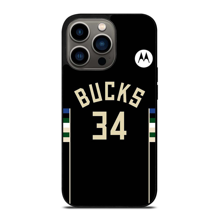 GIANNIS ANTETOKOUNMPU MILWAUKEE BUCKS KIT iPhone 13 Pro Case Cover