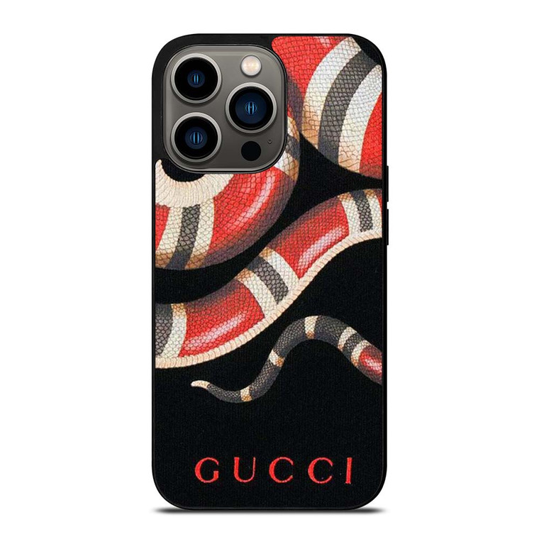 GUCCI SNAKE LEATHER iPhone 13 Pro Case Cover