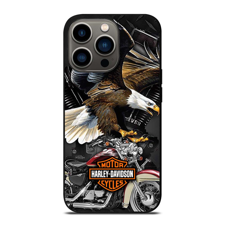 HARLEY DAVIDSON EAGLE METAL LOGO iPhone 13 Pro Case Cover