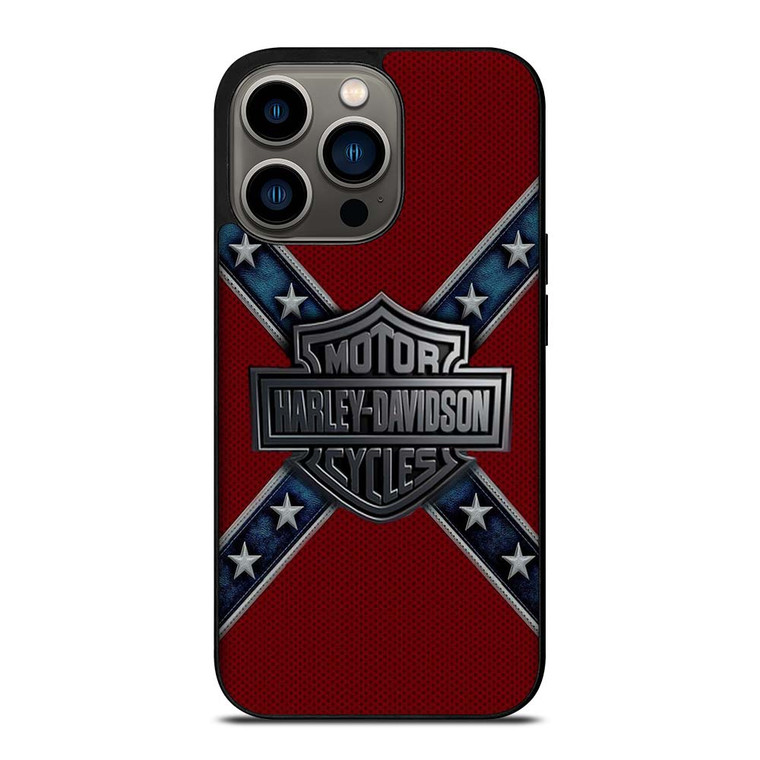HARLEY DAVIDSON FLAG CARBON iPhone 13 Pro Case Cover