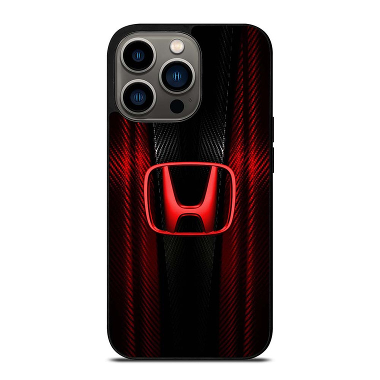 HONDA LOGO RED CARBON iPhone 13 Pro Case Cover