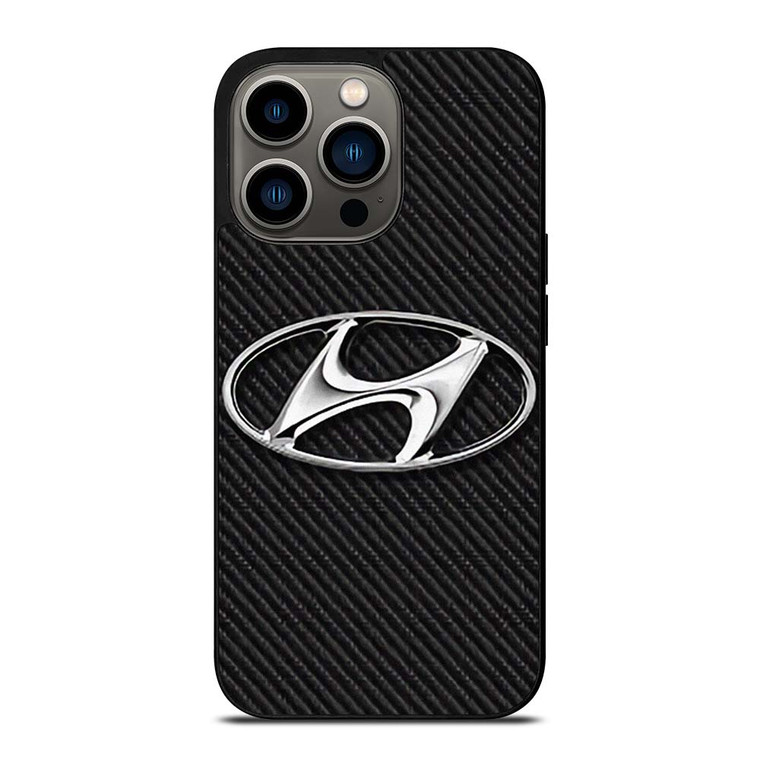 HYUNDAI MOTORS CARBON LOGO iPhone 13 Pro Case Cover