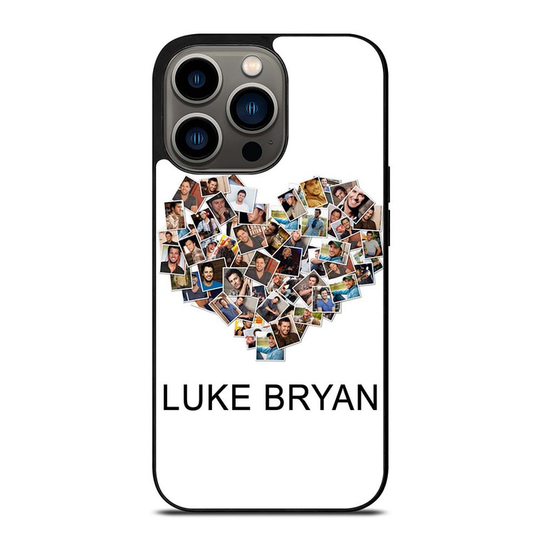 I LOVE LUKE BRYAN COLLAGE iPhone 13 Pro Case Cover