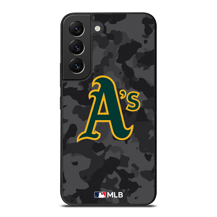 OAKLAND ATHLETICS BASEBALL BLACK CAMO Samsung Galaxy S22 Plus Case Cover
