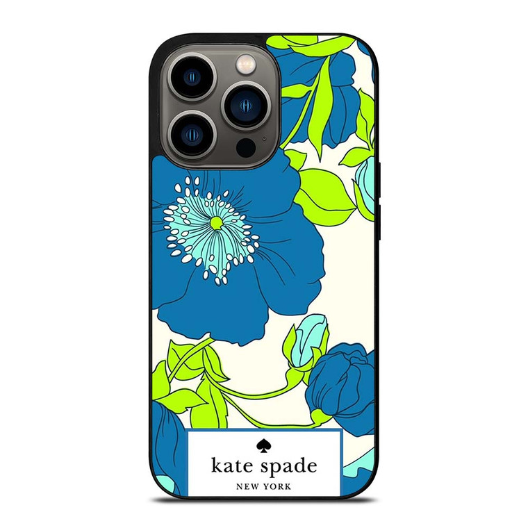 KATE SPADE BLUE FLORAL iPhone 13 Pro Case Cover