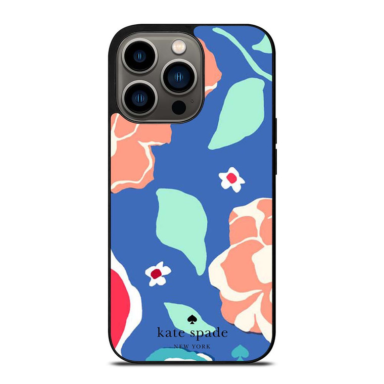 KATE SPADE NEW YORK BLUE FLORAL iPhone 13 Pro Case Cover