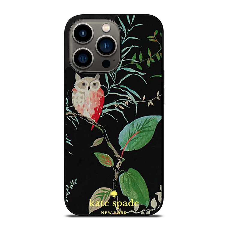 KATE SPADE OWLISH BLACK iPhone 13 Pro Case Cover