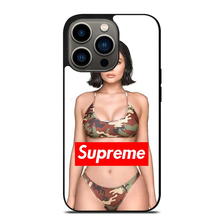 KYLIE JENNER SUPREME CAMO iPhone 13 Pro Case Cover