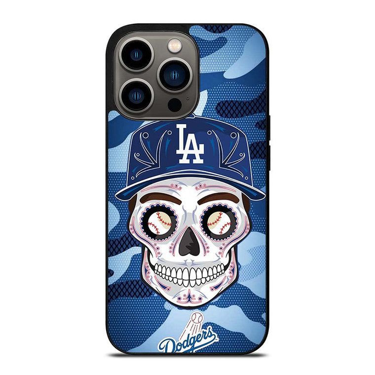 LA DODGERS SKULL CAMO iPhone 13 Pro Case Cover