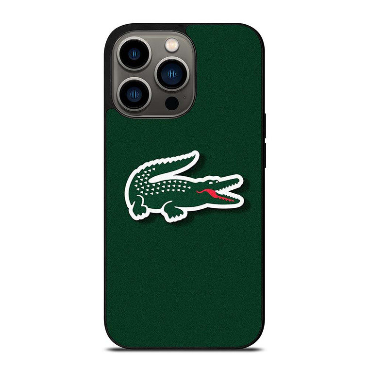 LACOSTE CROCODILE GREEN iPhone 13 Pro Case Cover