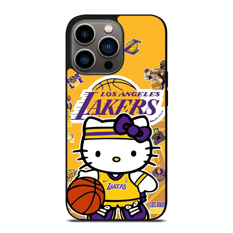 LAKERS HELLO KITTY iPhone 13 Pro Case Cover