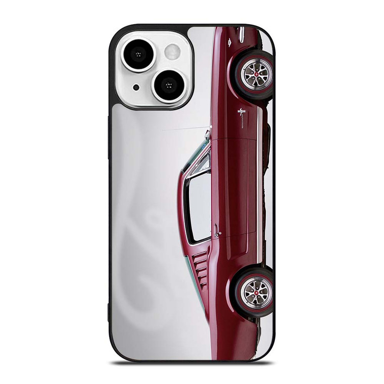 1965 FORD MUSTANG RED CAR iPhone 13 Mini Case Cover