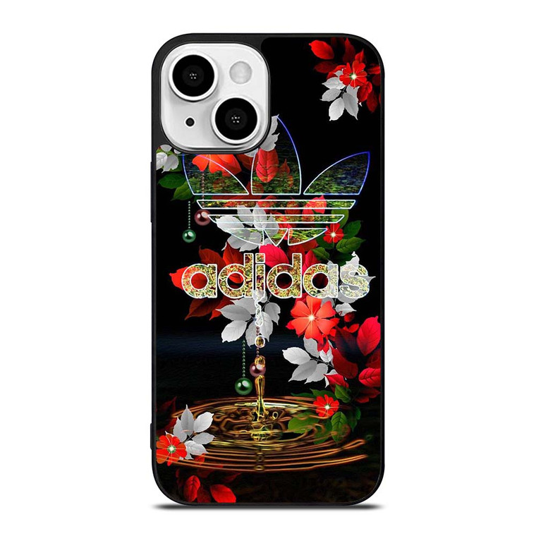 ADIDAS FLOWER PATTERN iPhone 13 Mini Case Cover