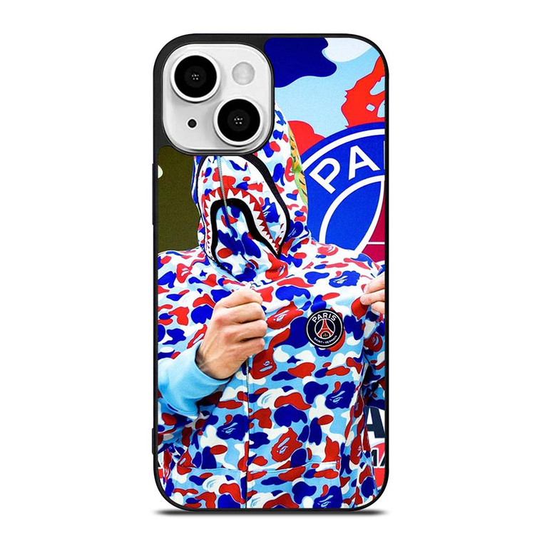 BAPE CAMO PARIS SAINT GERMAIN iPhone 13 Mini Case Cover