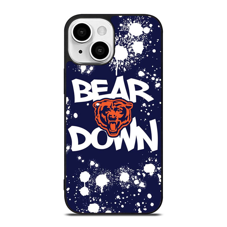 BEAR DOWN CHICAGO BEARS 2 iPhone 13 Mini Case Cover