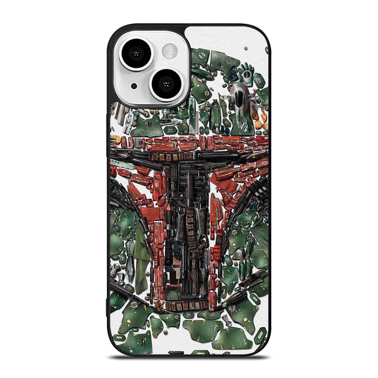 BOBA FETT STAR WARS MOZAIC iPhone 13 Mini Case Cover