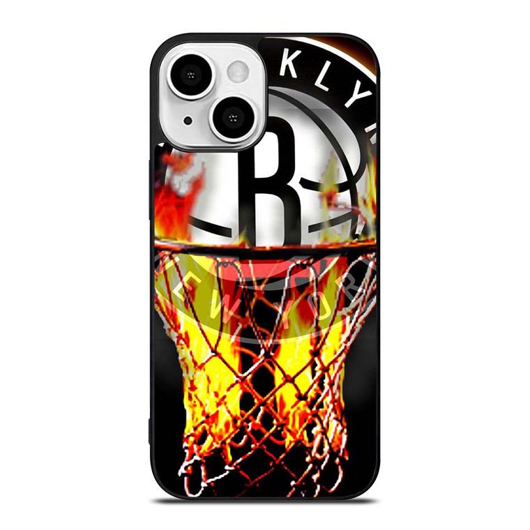 BROOKLYN NETS BASKETBALL RING iPhone 13 Mini Case Cover