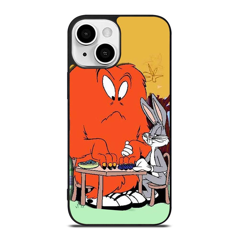 BUGS BUNNY AND GOSSAMER RED LOONEY TUNNES iPhone 13 Mini Case Cover