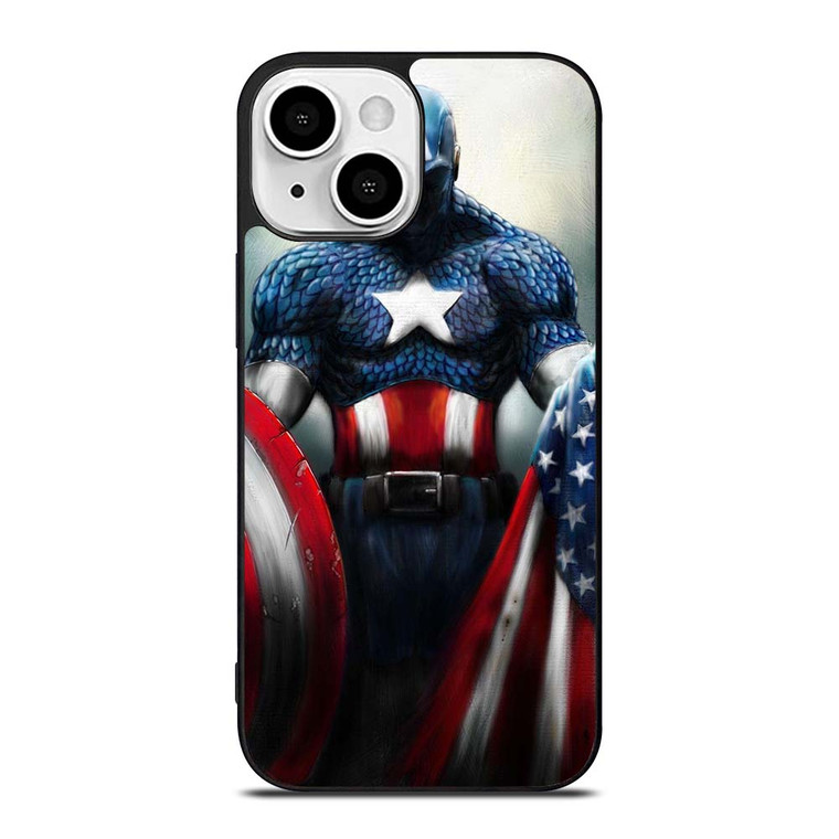 CAPTAIN AMERICA MARVEL ART iPhone 13 Mini Case Cover