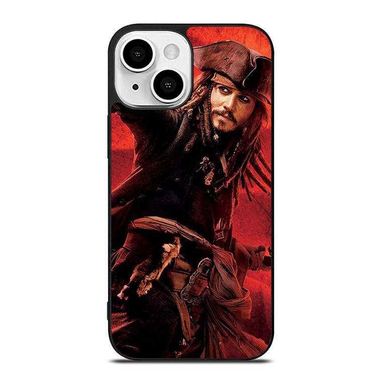 CAPTAIN JACK PIRATES OF THE CARIBBEAN POSTER iPhone 13 Mini Case Cover