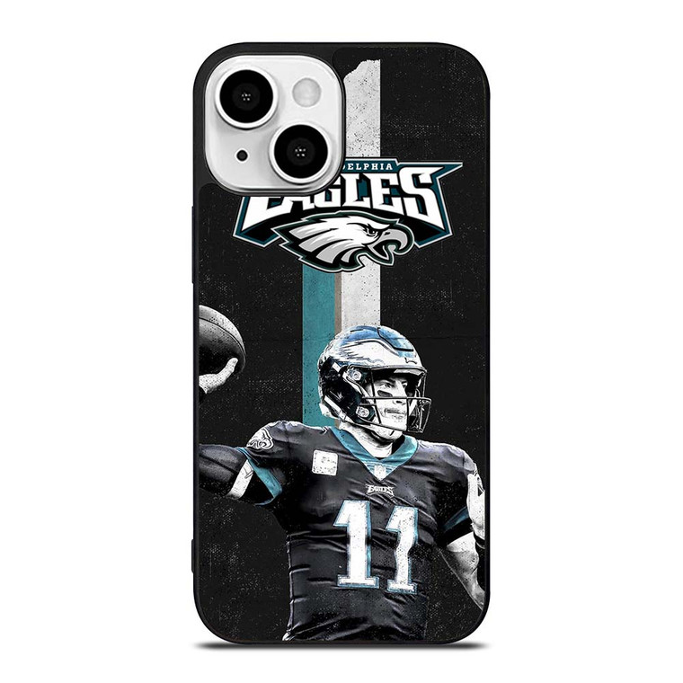 CARSON 11 WENTZ PHILADELPHIA EAGLES iPhone 13 Mini Case Cover