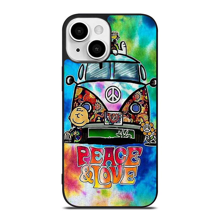 CHARLIE BROWN PEANUTS PEACE LOVE iPhone 13 Mini Case Cover