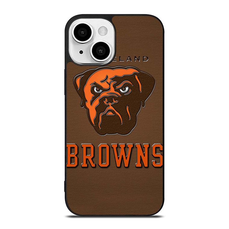 CLEVELAND BROWNS DOG NFL MASCOT iPhone 13 Mini Case Cover CLEVELAND BROWNS DOG NFL MASCOT iPhone 13 Mini Case Cover