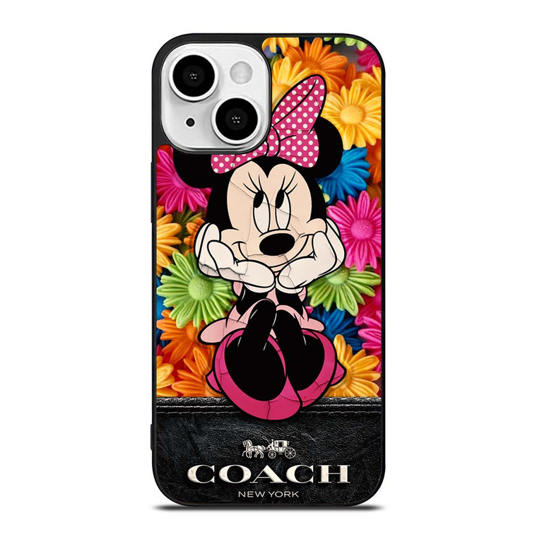 COACH MINNIE MOUSE FLOWER iPhone 13 Mini Case Cover