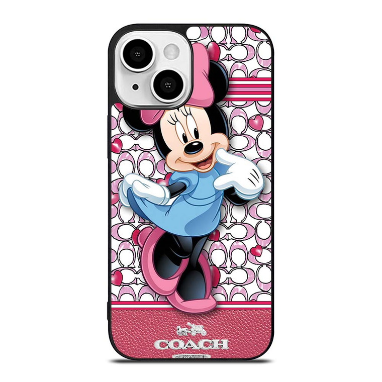 COACH MINNIE MOUSE PINK PATTERN iPhone 13 Mini Case Cover