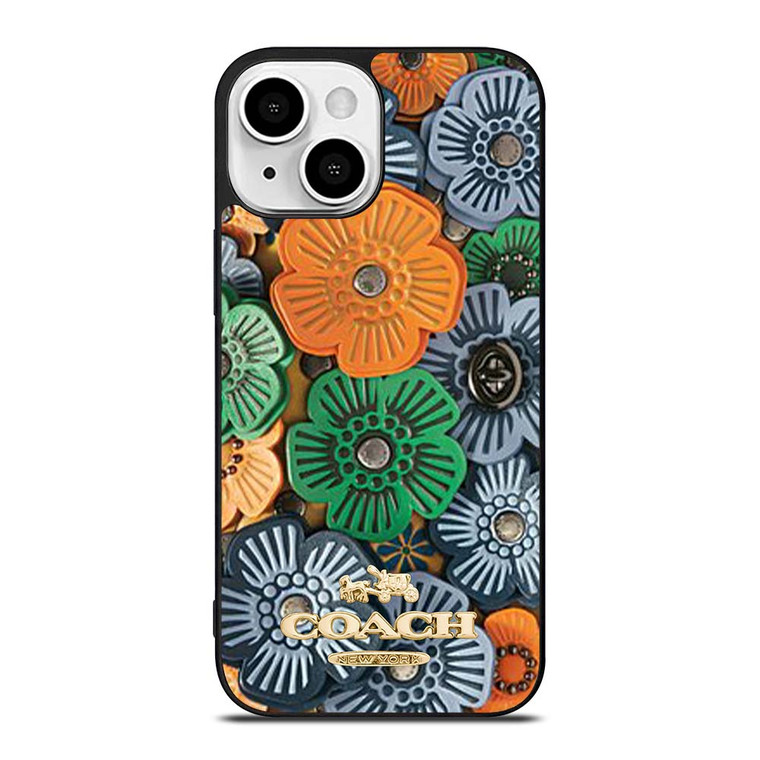 COACH NEW YORK TEA ROSE iPhone 13 Mini Case Cover