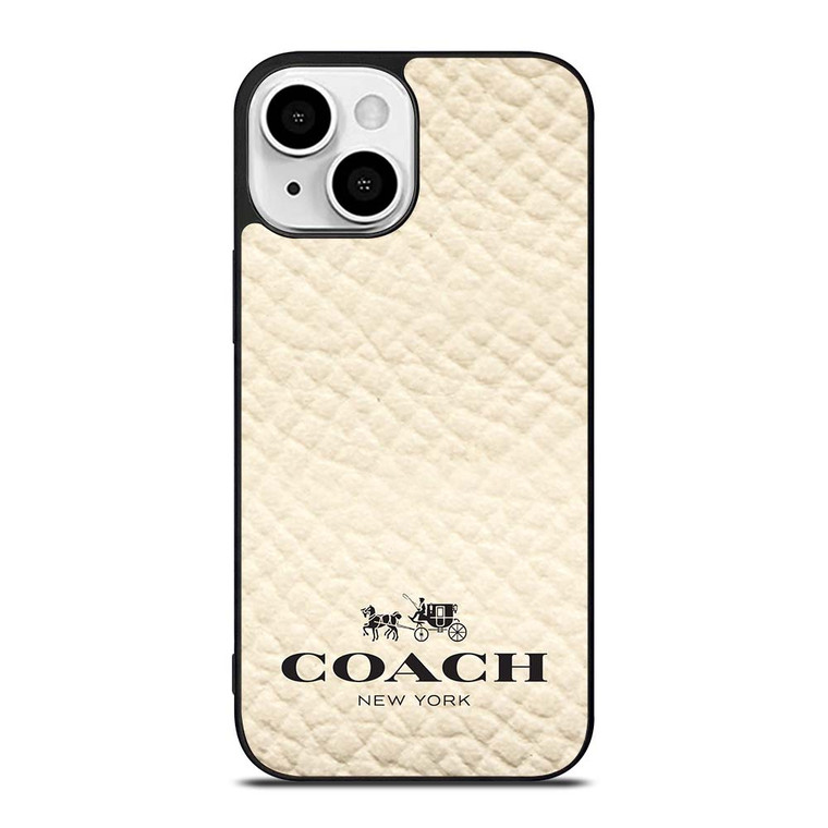 COACH NEW YORK WHITE iPhone 13 Mini Case Cover