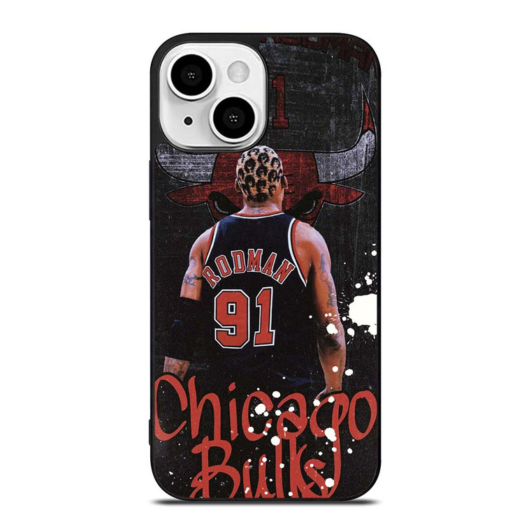 DENNIS RODMAN CHICAGO BULLS RETRO iPhone 13 Mini Case Cover