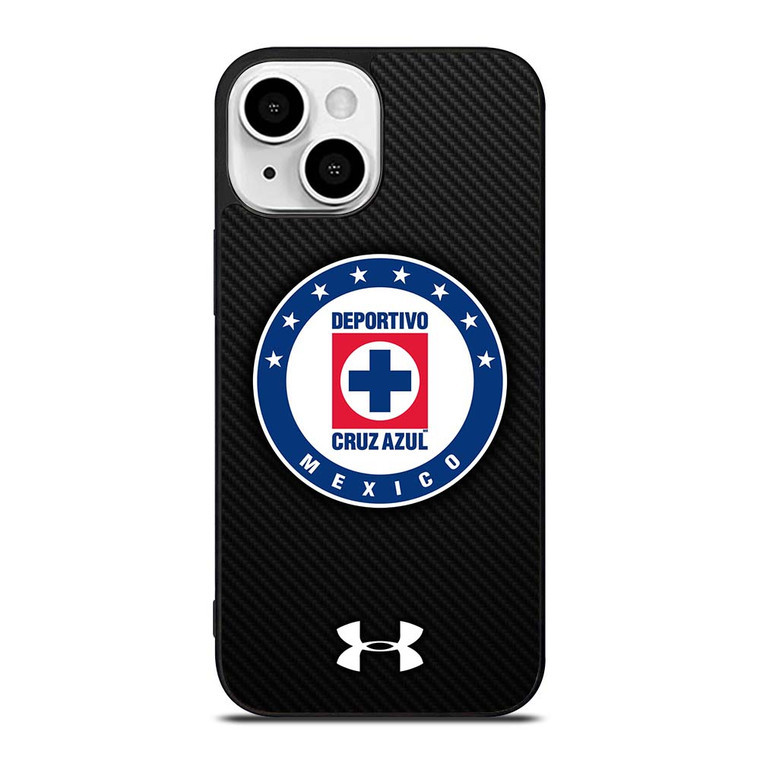 DEPORTIVO CRUZ AZUL CARBON LOGO iPhone 13 Mini Case Cover