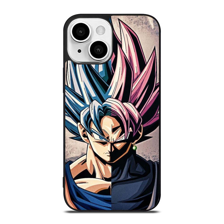 DRAGON BALL GOKU AND BLACK GOKU FACE iPhone 13 Mini Case Cover