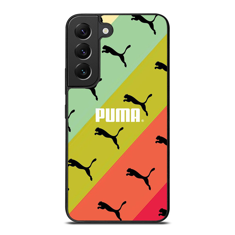 PUMA LOGO STRIPE PATTERN Samsung Galaxy S22 Plus Case Cover