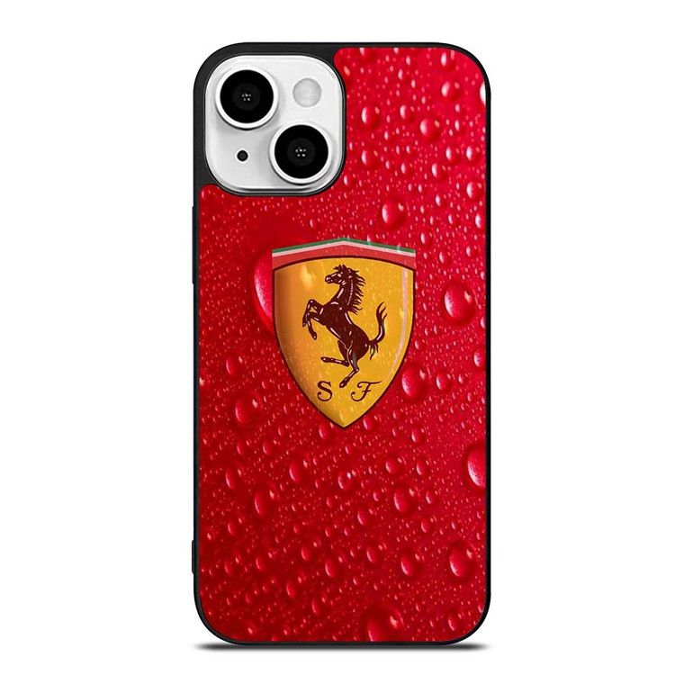 FERRARI DROP WATER RED iPhone 13 Mini Case Cover