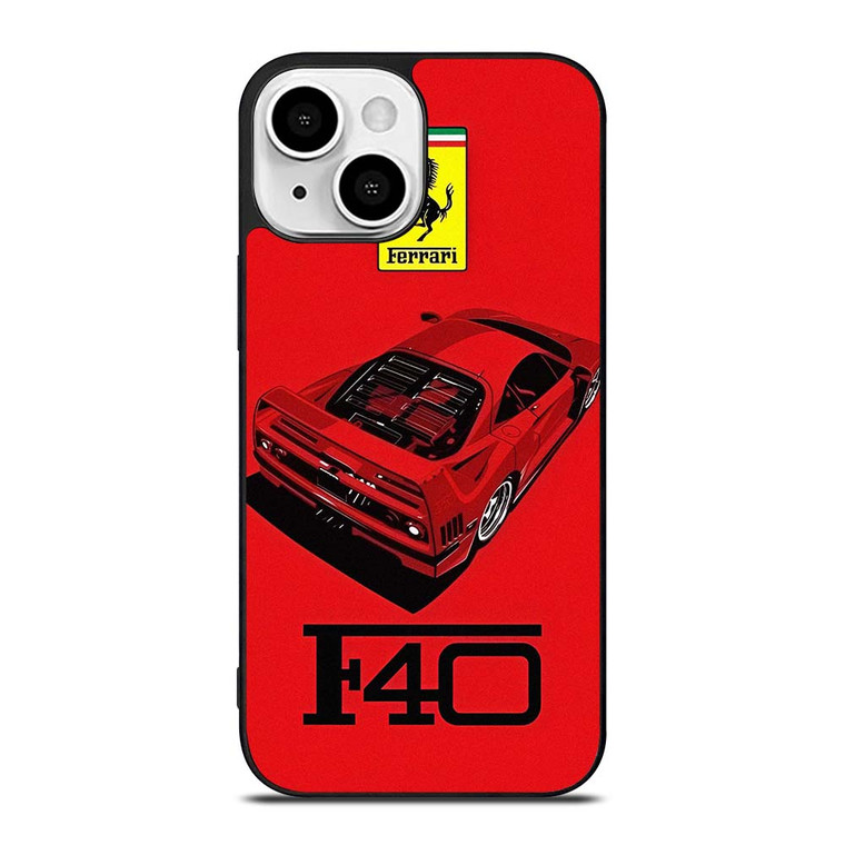 FERRARI F40 SUPERCAR LOGO iPhone 13 Mini Case Cover
