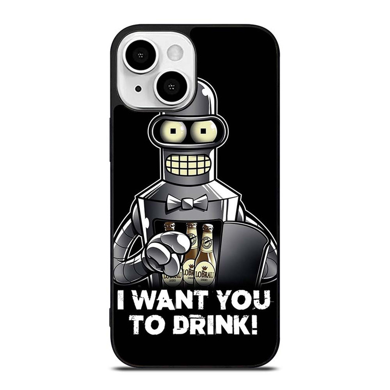 FUTURAMA BENDER QUOTE iPhone 13 Mini Case Cover