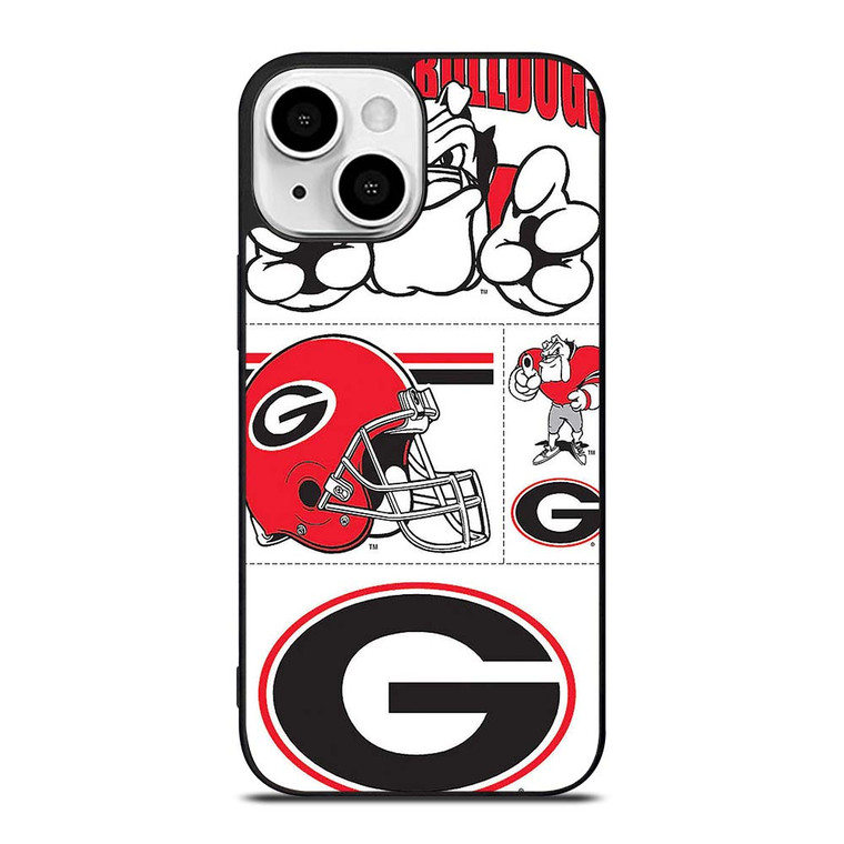 GEORGIA BULLDOGS STICKER COLLECTION iPhone 13 Mini Case Cover