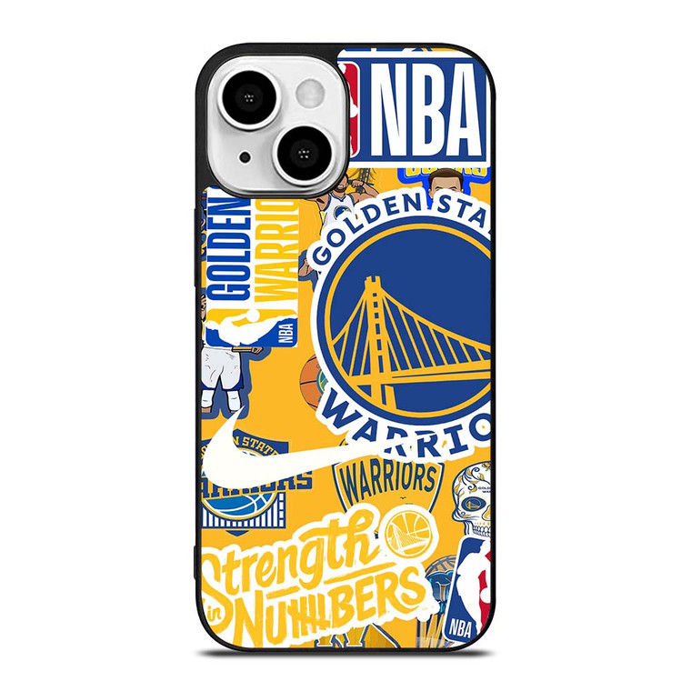 GOLDEN STATE WARRIORS NBA STICKER BOMB iPhone 13 Mini Case Cover