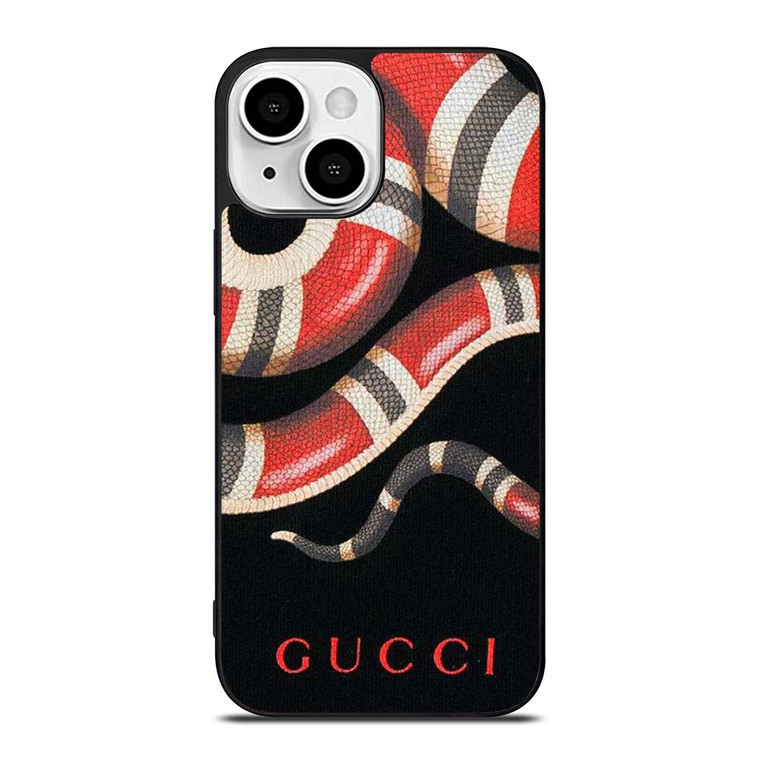 GUCCI SNAKE LEATHER iPhone 13 Mini Case Cover