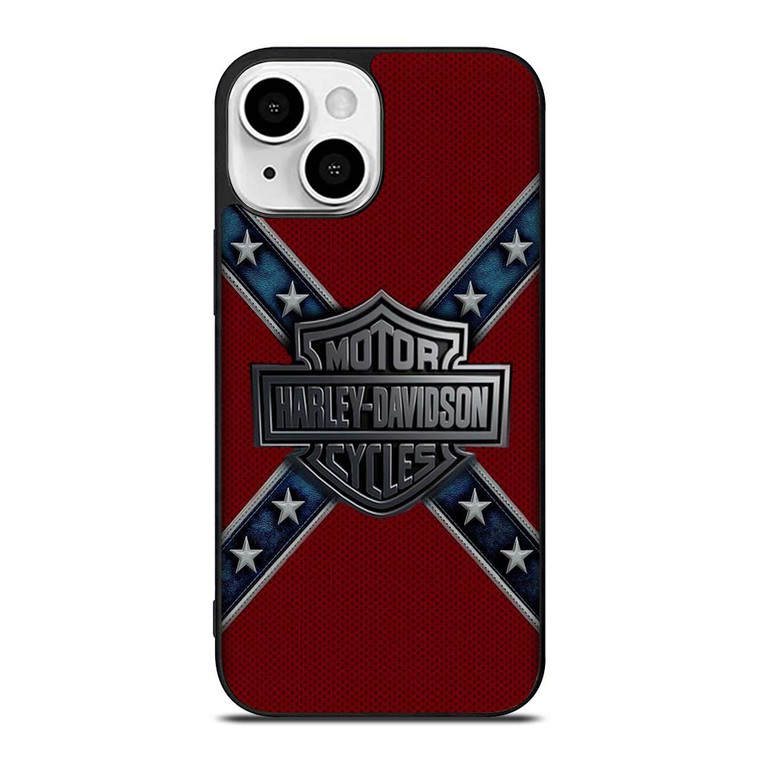 HARLEY DAVIDSON FLAG CARBON iPhone 13 Mini Case Cover