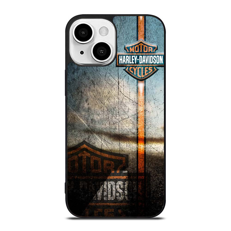 HARLEY DAVIDSON GRUNGE LOGO iPhone 13 Mini Case Cover