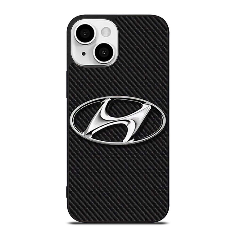 HYUNDAI MOTORS CARBON LOGO iPhone 13 Mini Case Cover