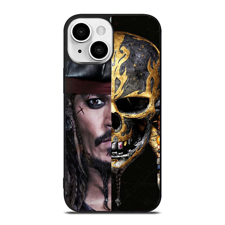 JACK SPARROW PIRATES OF THE CARIBBEAN SKULL iPhone 13 Mini Case Cover
