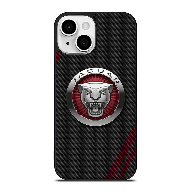 JAGUAR CARBON STRIPE LOGO iPhone 13 Mini Case Cover