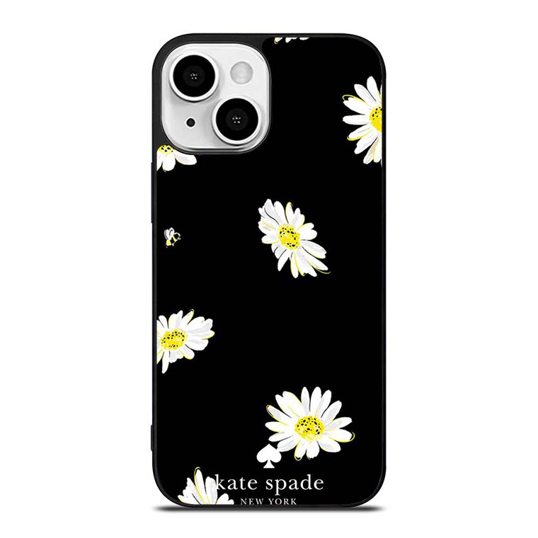 KATE SPADE FLOWER IN BLACK iPhone 13 Mini Case Cover